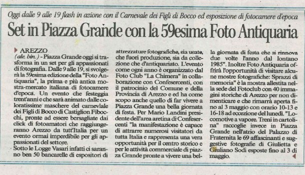 Corriere di Arezzo 26 aprile 2015