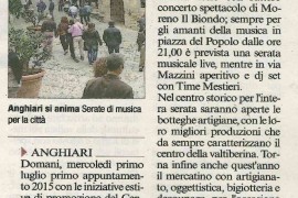 Corriere di Arezzo 30 giugno 2015