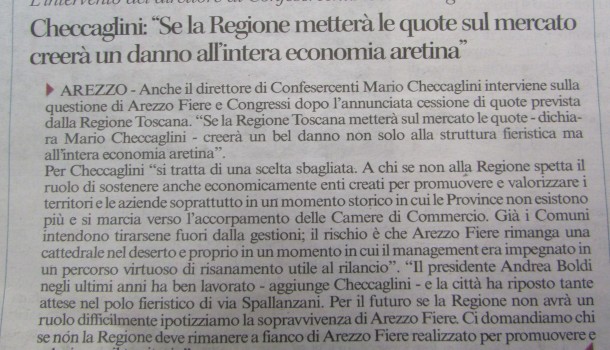 Corriere di Arezzo – 6 gennaio 2016