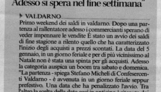 Corriere di Arezzo 9 gennaio 2016