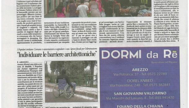 Corriere di Arezzo 12 settembre 2016