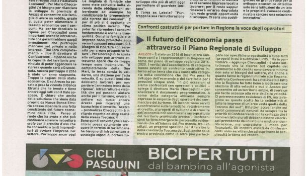 Corriere di Arezzo 20 dicembre 2016 Speciale Economia