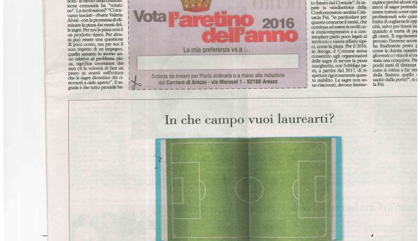 Corriere di Arezzo 8 dicembre 2016