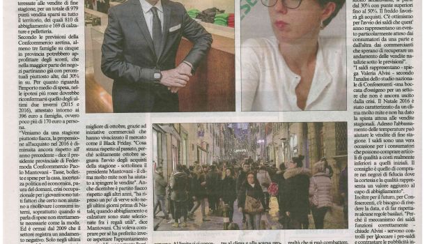 Corriere di Arezzo 3 gennaio 2017