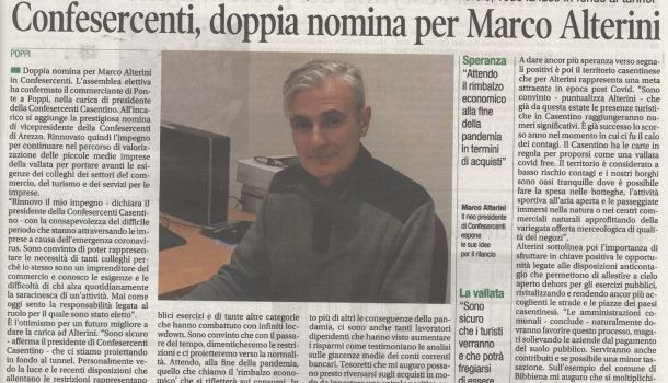 Corriere di Arezzo 21 maggio 2021