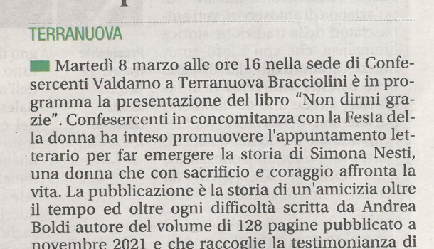 Corriere di Arezzo 4 marzo 2022