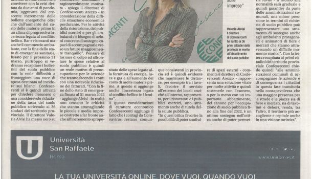 Corriere di Arezzo 23 marzo 2022
