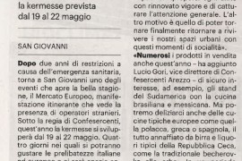 La Nazione di Arezzo 6 maggio 2022