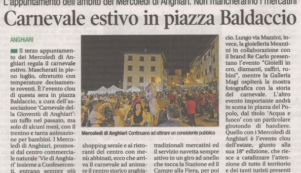 Corriere di Arezzo 20 luglio 2022