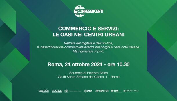 CONFESERCENTI PRESENTA LO STUDIO “COMMERCIO E SERVIZI LE OASI NEI CENTRI URBANI” CON IL MINISTRO URSO